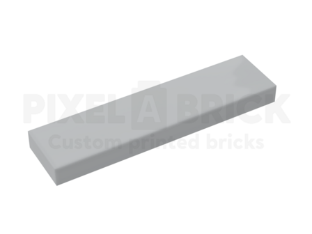 Tile 1x4 Light Gray Bedrukken