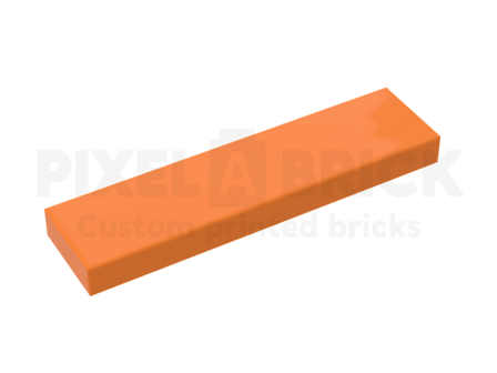 Tile 1x4 Orange Bedrukken