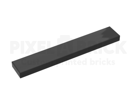 Tile 1x6 Black Bedrukken