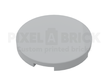 Tile Round 3x3 Light Gray Bedrukken 67095