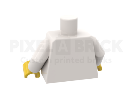 Minifig Torso Red Bedrukken