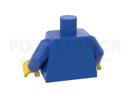 Minifig Torso Blue Bedrukken