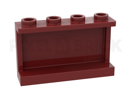 Panel 1x4x2 Dark Red #14718