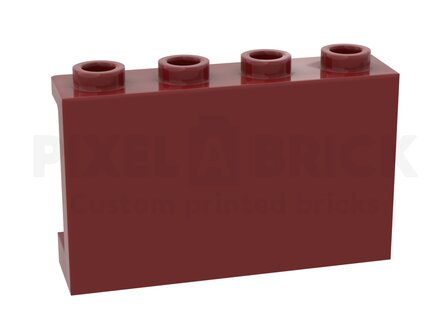 Panel 1x4x2 Dark Red #14718