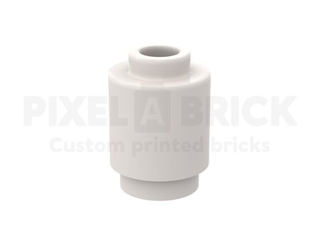 Brick Round 1x1 White #3005