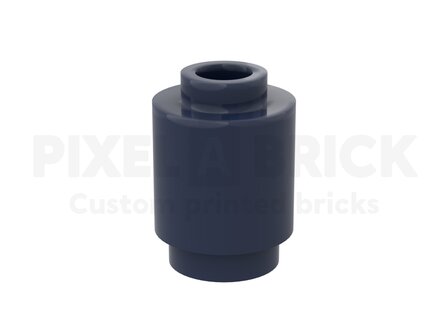 Brick Round 1x1 Dark Blue #3005