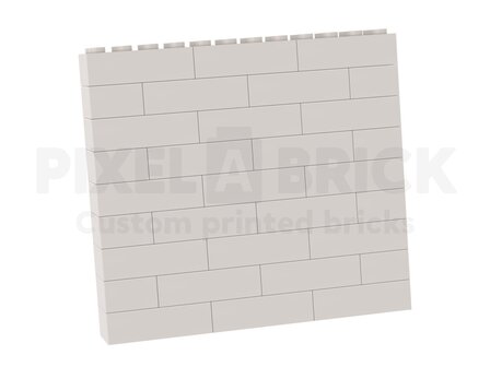 Brick Puzzle Painting White S