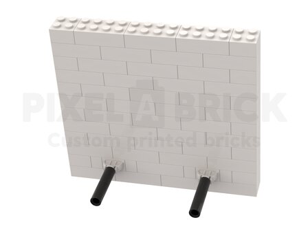 Brick Puzzle Painting White M