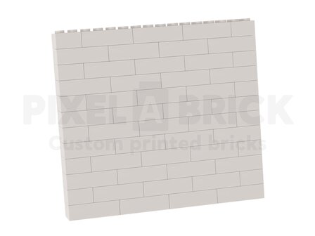 Brick Puzzle Painting White M