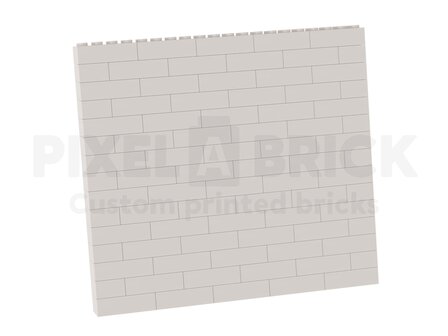 Brick Puzzle Painting White L