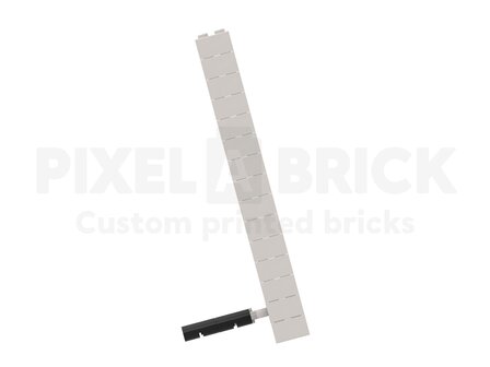 Brick Puzzle Painting White L