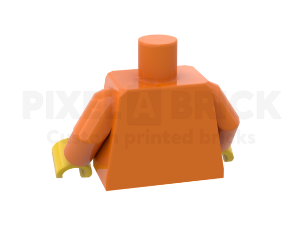 Minifig Torso Orange Bedrukken