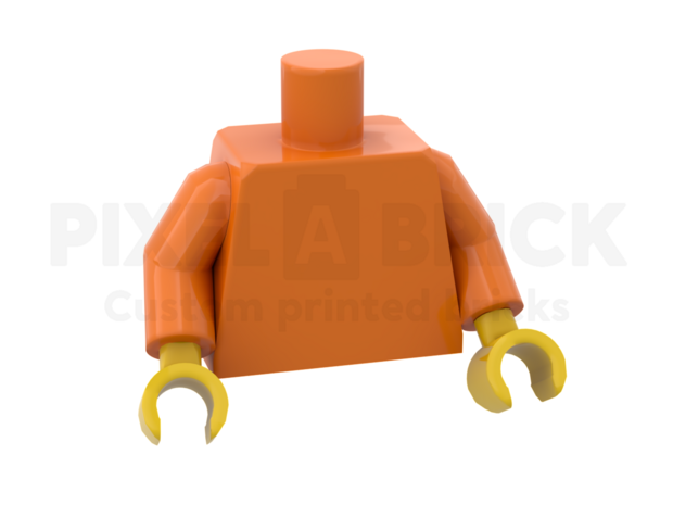 Minifig Torso Orange Bedrukken