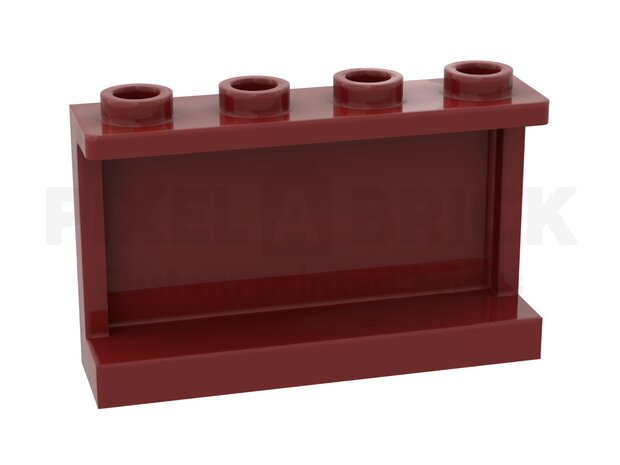 Panel 1x4x2 Dark Red #14718