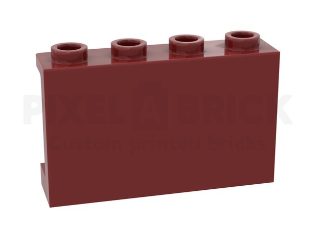 Panel 1x4x2 Dark Red #14718