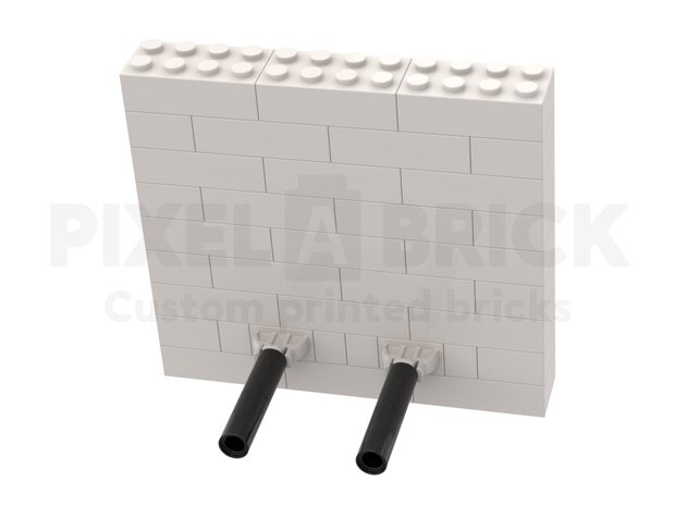 Brick Puzzle Painting White S