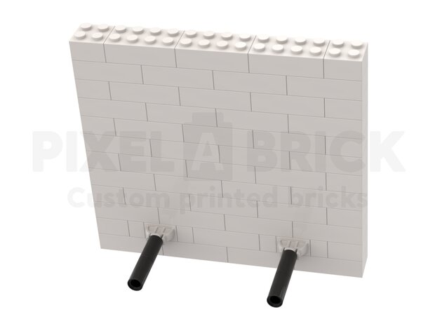Brick Puzzle Painting White M