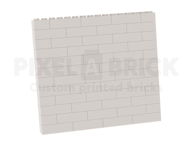 Brick Puzzle Painting White M