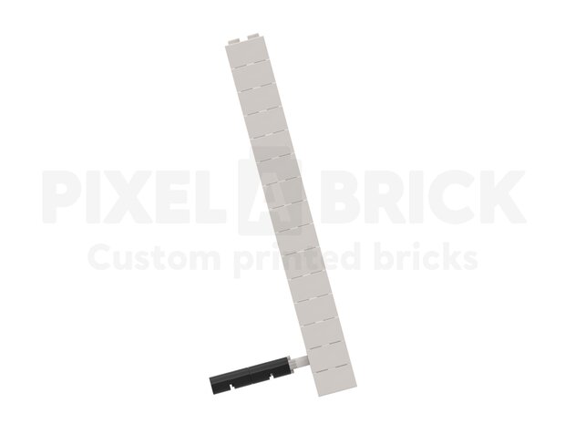 Brick Puzzle Painting White L
