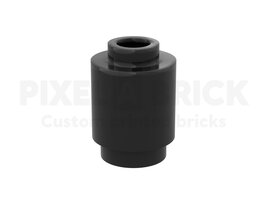 Brick Round 1x1 Black #3005