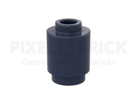 Brick Round 1x1 Dark Blue #3005